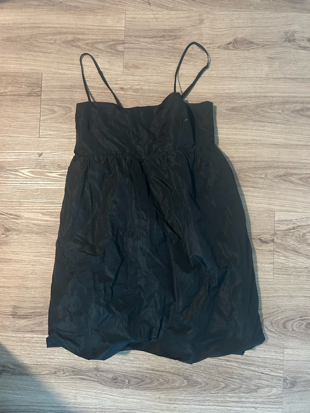 Sunday Best Black Spaghetti-Strap Mini Dress